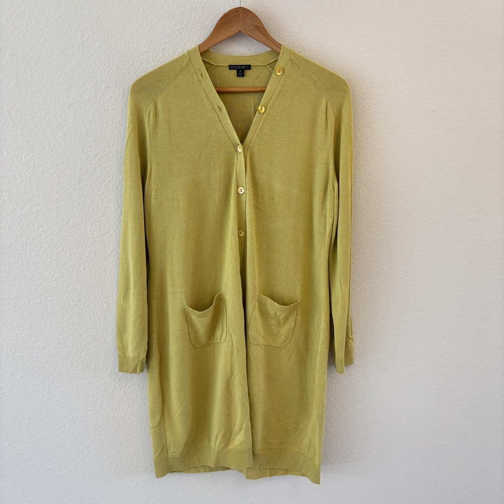 Lafayette 148 New York Longline Cardigan Sweater Womens XL Classic Capsule